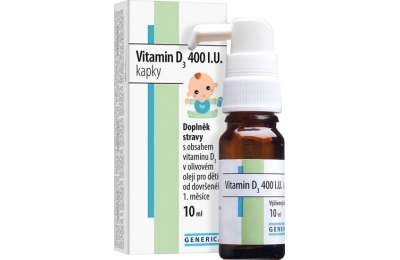 Generica Vitamin D3 400 I.U. kapky 10 ml